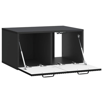 vidaXL Wall-Mounted TV Cabinet Black 59.5 x 41 x 30 cm Engineered Wood