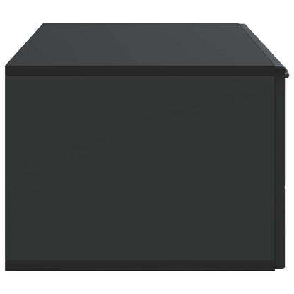 vidaXL Wall-Mounted TV Cabinet Black 59.5 x 41 x 30 cm Engineered Wood