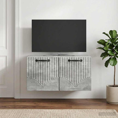 vidaXL Wall-Mounted TV Cabinet Concrete Grey 59.5 x 41 x 30 cm