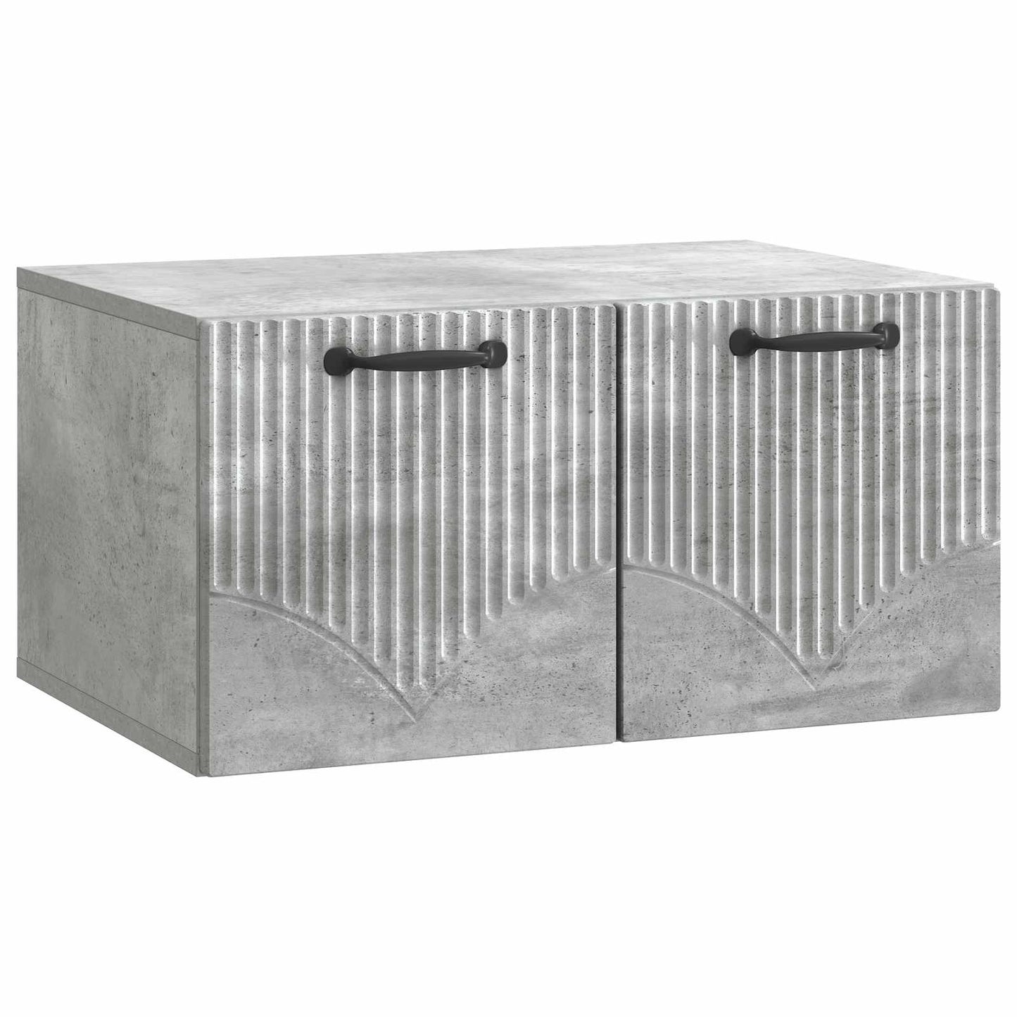 vidaXL Wall-Mounted TV Cabinet Concrete Grey 59.5 x 41 x 30 cm