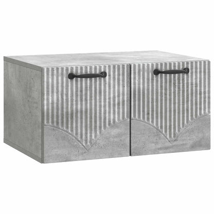 vidaXL Wall-Mounted TV Cabinet Concrete Grey 59.5 x 41 x 30 cm