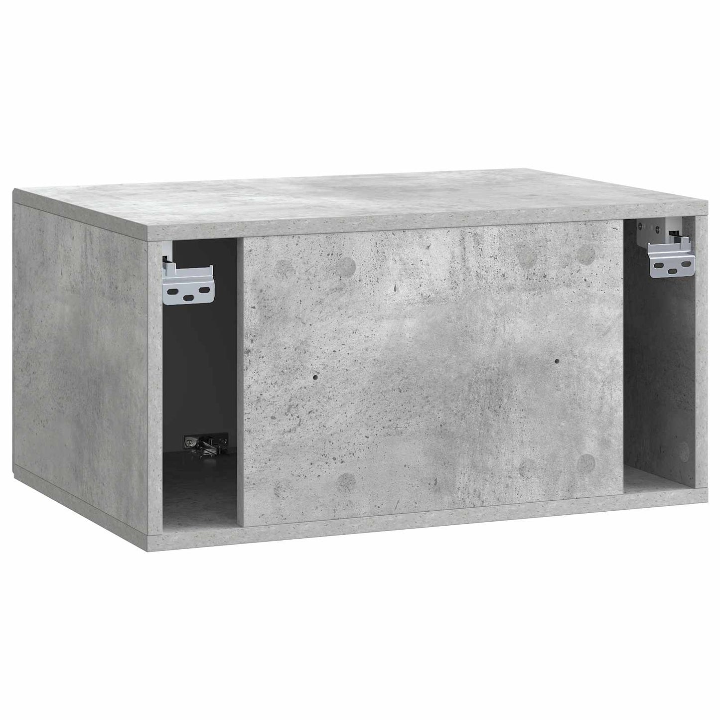 vidaXL Wall-Mounted TV Cabinet Concrete Grey 59.5 x 41 x 30 cm