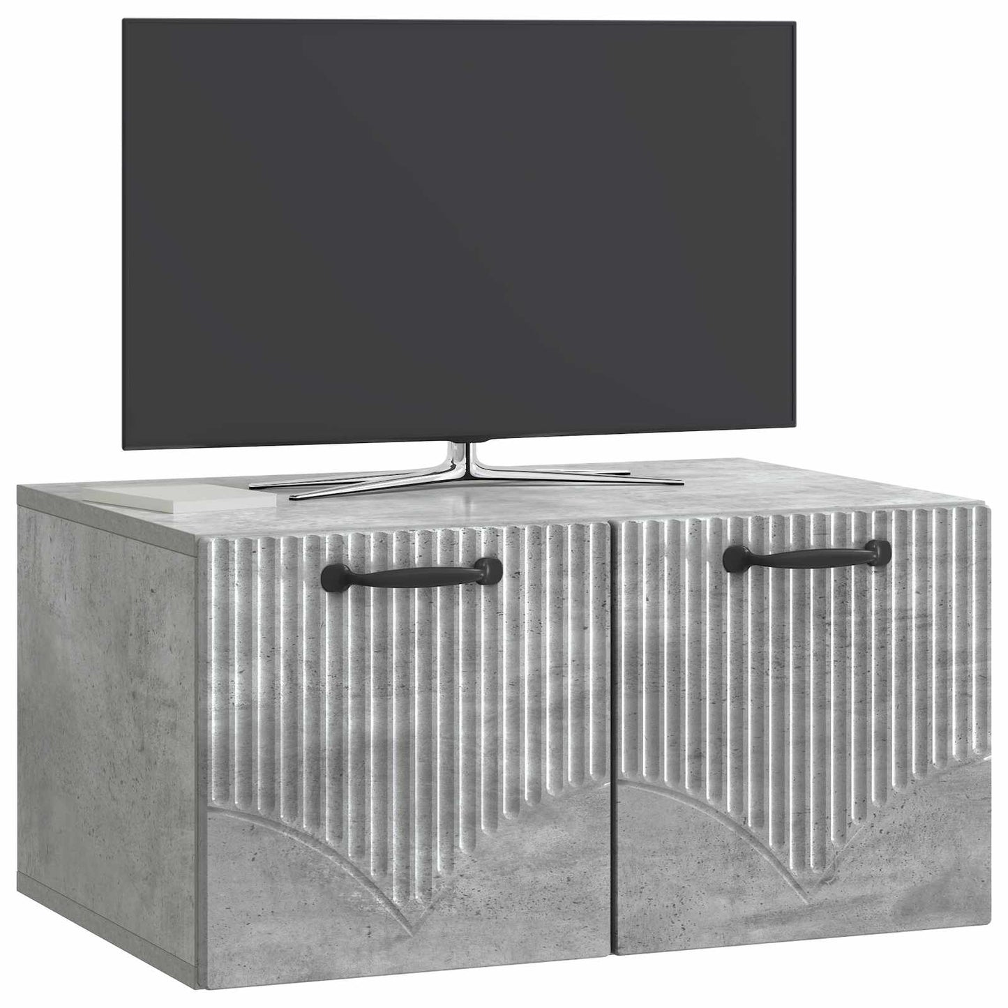 vidaXL Wall-Mounted TV Cabinet Concrete Grey 59.5 x 41 x 30 cm