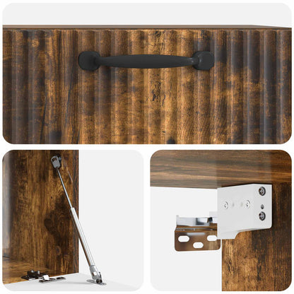 vidaXL Wall-Mounted TV Cabinet Smoked Oak 59.5 x 41 x 30 cm