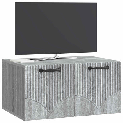 vidaXL Wall-Mounted TV Cabinet Grey Sonoma 59.5 x 41 x 30 cm