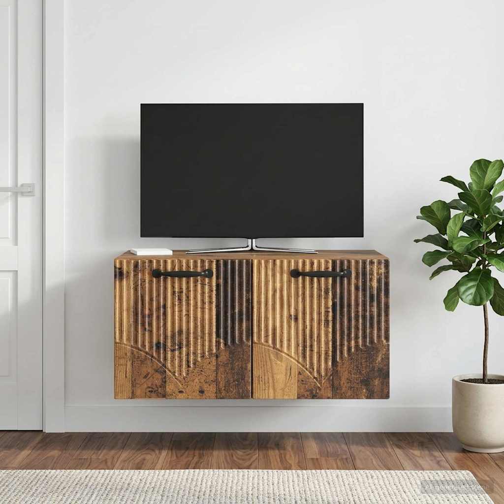 vidaXL Wall-Mounted TV Cabinet Old Wood 59.5 x 41 x 30 cm