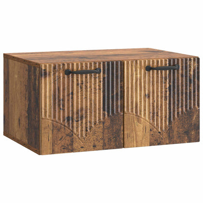 vidaXL Wall-Mounted TV Cabinet Old Wood 59.5 x 41 x 30 cm