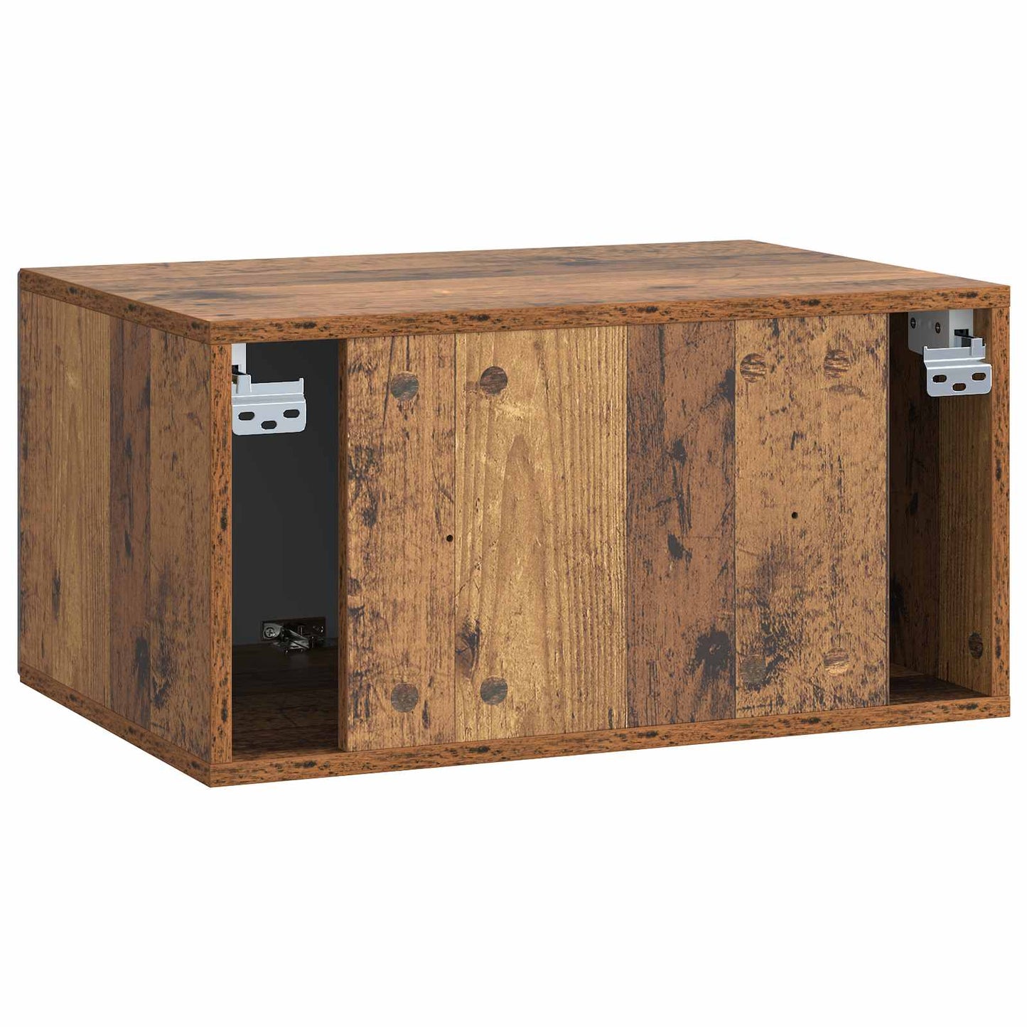 vidaXL Wall-Mounted TV Cabinet Old Wood 59.5 x 41 x 30 cm