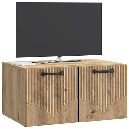 vidaXL Wall-Mounted TV Cabinet 59.5 x 41 x 30 cm Artisan Oak