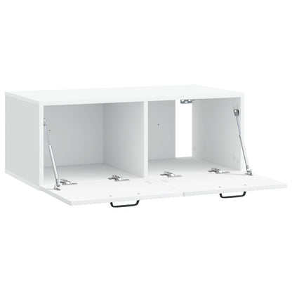 vidaXL Wall-Mounted TV Cabinet White 78.5 x 41 x 30 cm Engineered Wood