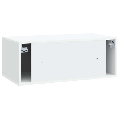 vidaXL Wall-Mounted TV Cabinet White 78.5 x 41 x 30 cm Engineered Wood