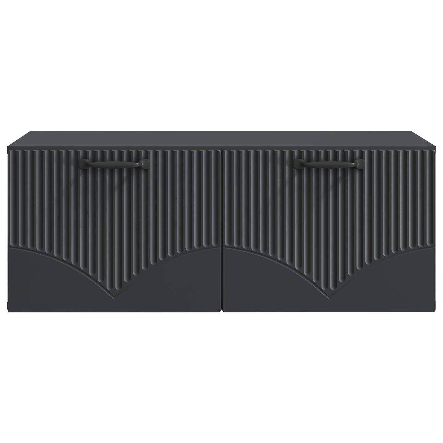 vidaXL Wall-Mounted TV Cabinet Black 78.5 x 41 x 30 cm Engineered Wood