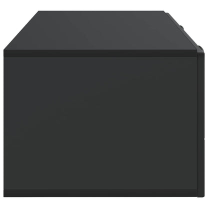 vidaXL Wall-Mounted TV Cabinet Black 78.5 x 41 x 30 cm Engineered Wood