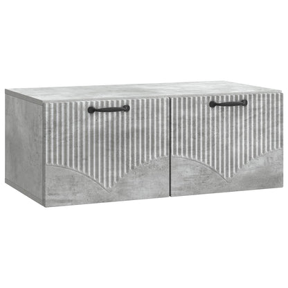vidaXL Wall-Mounted TV Cabinet Concrete Grey 78.5 x 41 x 30 cm