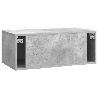vidaXL Wall-Mounted TV Cabinet Concrete Grey 78.5 x 41 x 30 cm