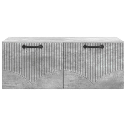 vidaXL Wall-Mounted TV Cabinet Concrete Grey 78.5 x 41 x 30 cm