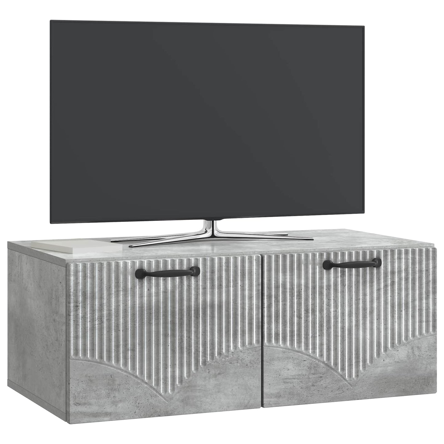 vidaXL Wall-Mounted TV Cabinet Concrete Grey 78.5 x 41 x 30 cm