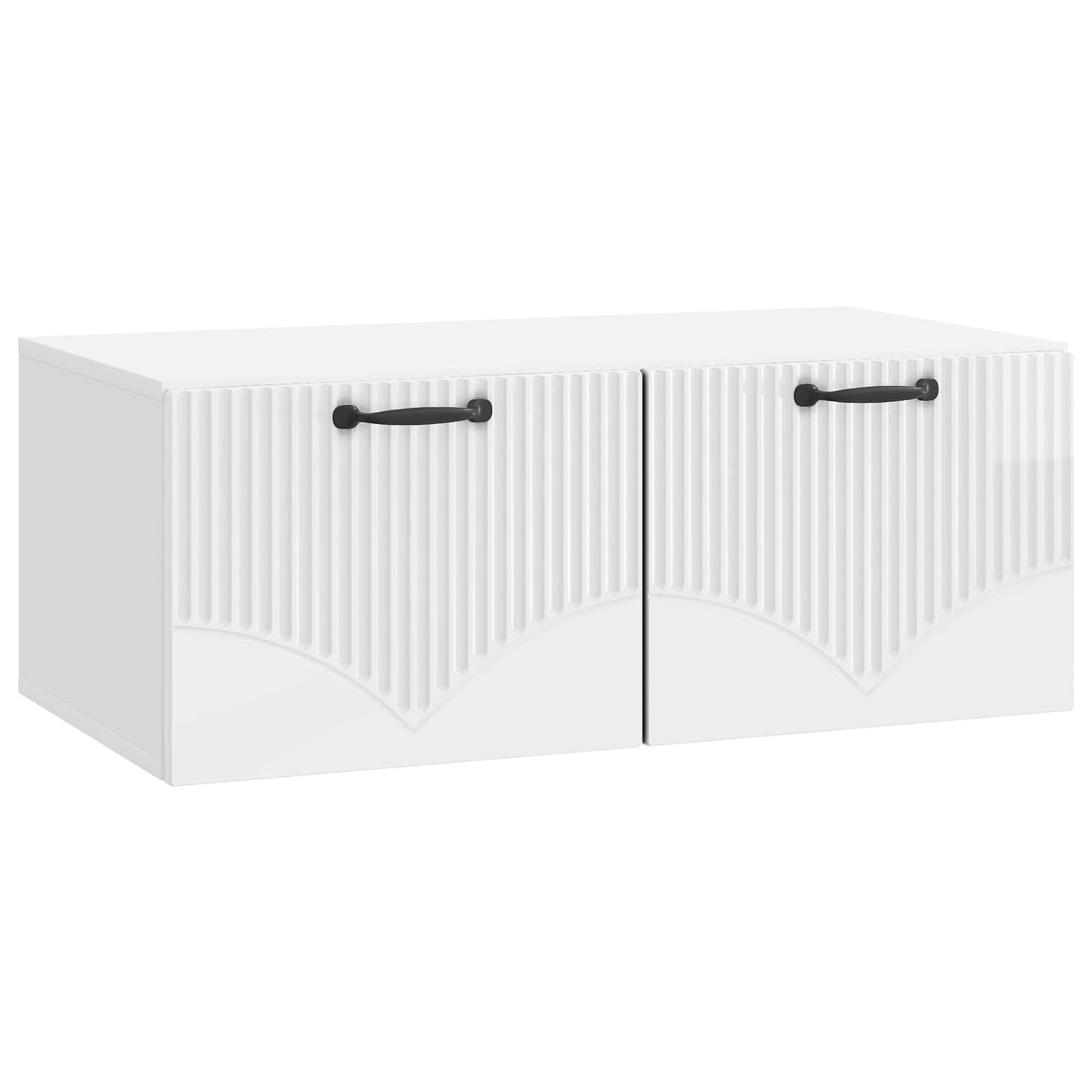 vidaXL Wall-Mounted TV Cabinet High Gloss White 78.5 x 41 x 30 cm
