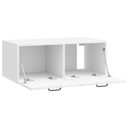 vidaXL Wall-Mounted TV Cabinet High Gloss White 78.5 x 41 x 30 cm