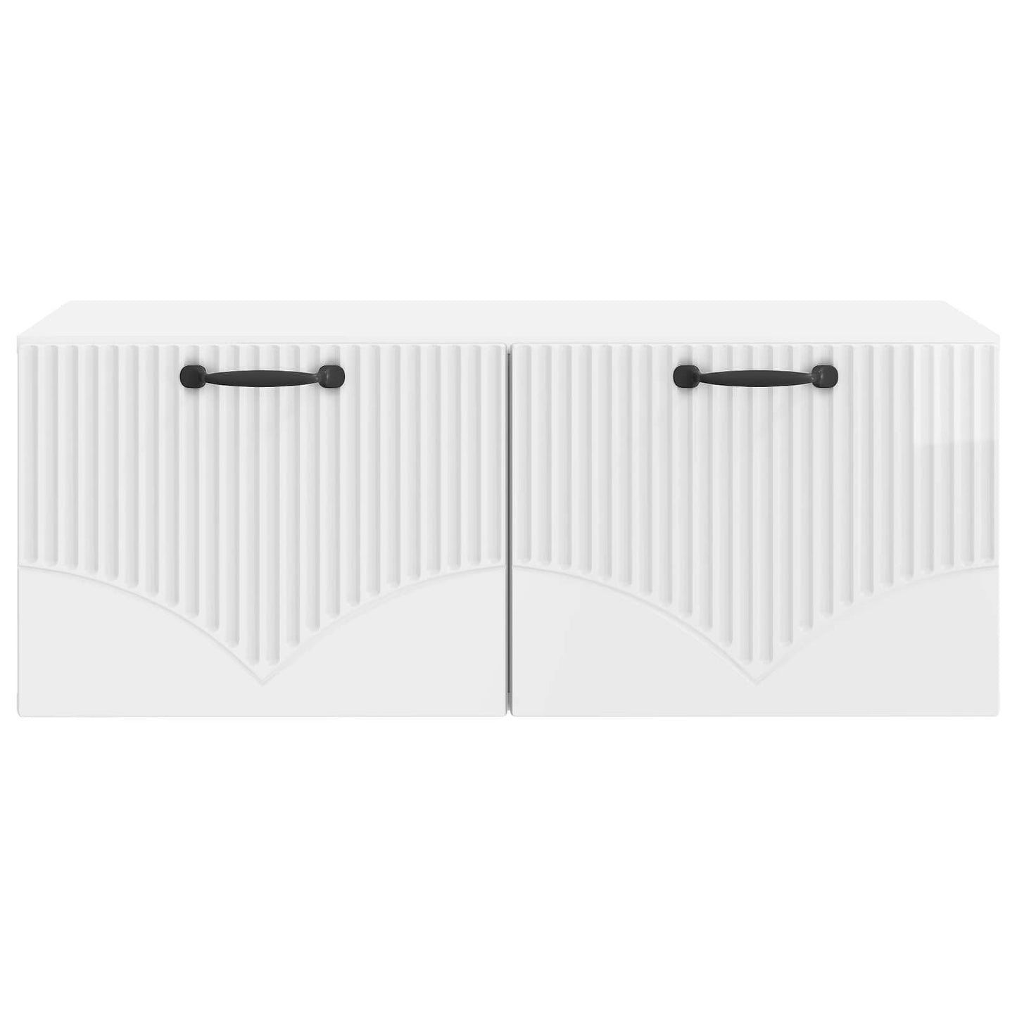 vidaXL Wall-Mounted TV Cabinet High Gloss White 78.5 x 41 x 30 cm
