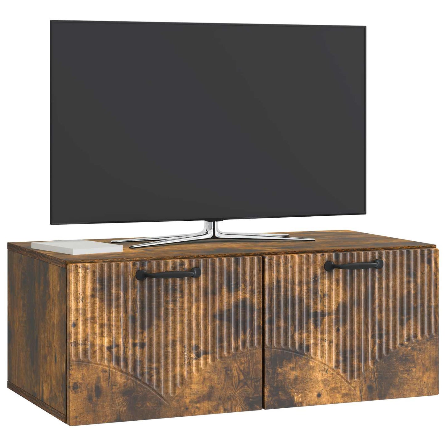 vidaXL Wall-Mounted TV Cabinet Smoked Oak 78.5 x 41 x 30 cm