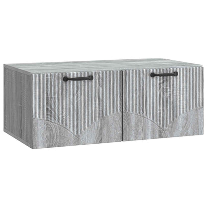 vidaXL Wall-Mounted TV Cabinet Grey Sonoma 78.5 x 41 x 30 cm