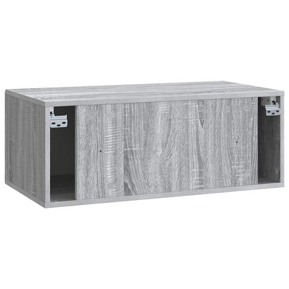 vidaXL Wall-Mounted TV Cabinet Grey Sonoma 78.5 x 41 x 30 cm