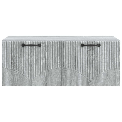 vidaXL Wall-Mounted TV Cabinet Grey Sonoma 78.5 x 41 x 30 cm