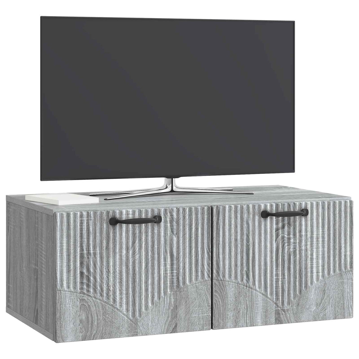 vidaXL Wall-Mounted TV Cabinet Grey Sonoma 78.5 x 41 x 30 cm