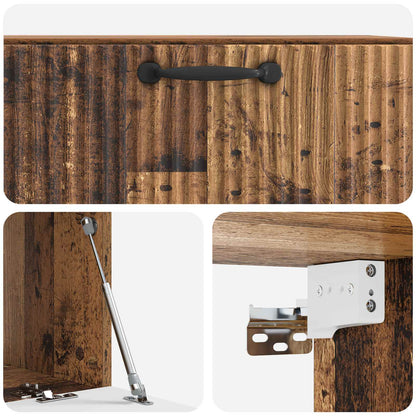 vidaXL Wall-Mounted TV Cabinet Old Wood 78.5 x 41 x 30 cm
