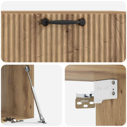 vidaXL Wall-Mounted TV Cabinet Artisan Oak 78.5 x 41 x 30 cm