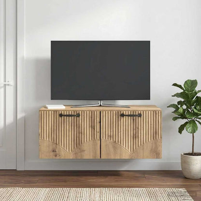 vidaXL Wall-Mounted TV Cabinet 78.5 x 41 x 30 cm Artisan Oak