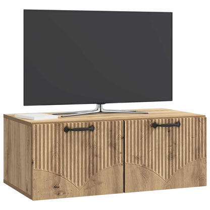 vidaXL Wall-Mounted TV Cabinet Artisan Oak 78.5 x 41 x 30 cm