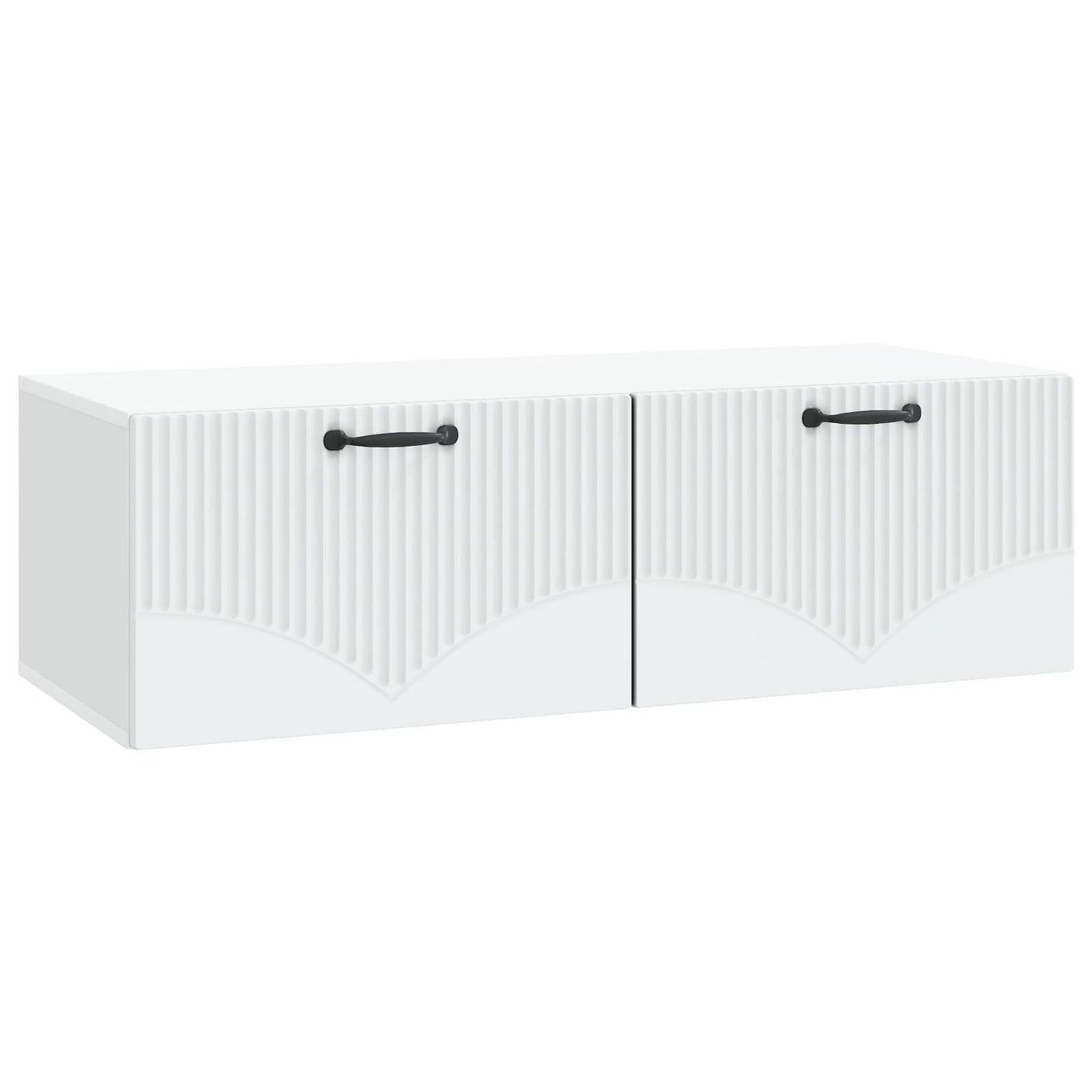 vidaXL Wall-Mounted TV Cabinet White 98 x 41 x 30 cm Engineered Wood