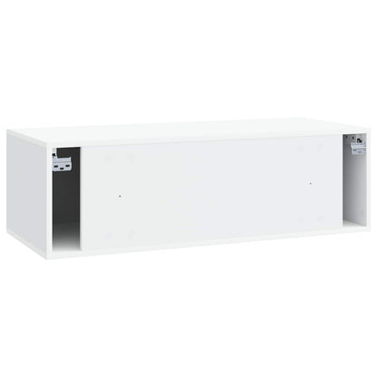 vidaXL Wall-Mounted TV Cabinet White 98 x 41 x 30 cm Engineered Wood