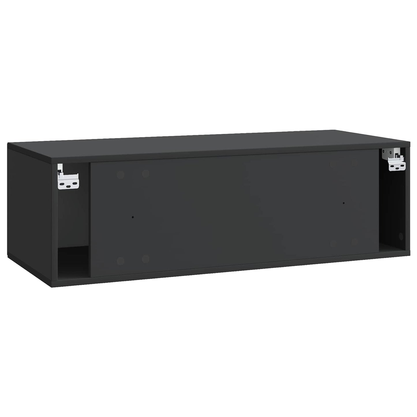 vidaXL Wall-Mounted TV Cabinet Black 98 x 41 x 30 cm Engineered Wood