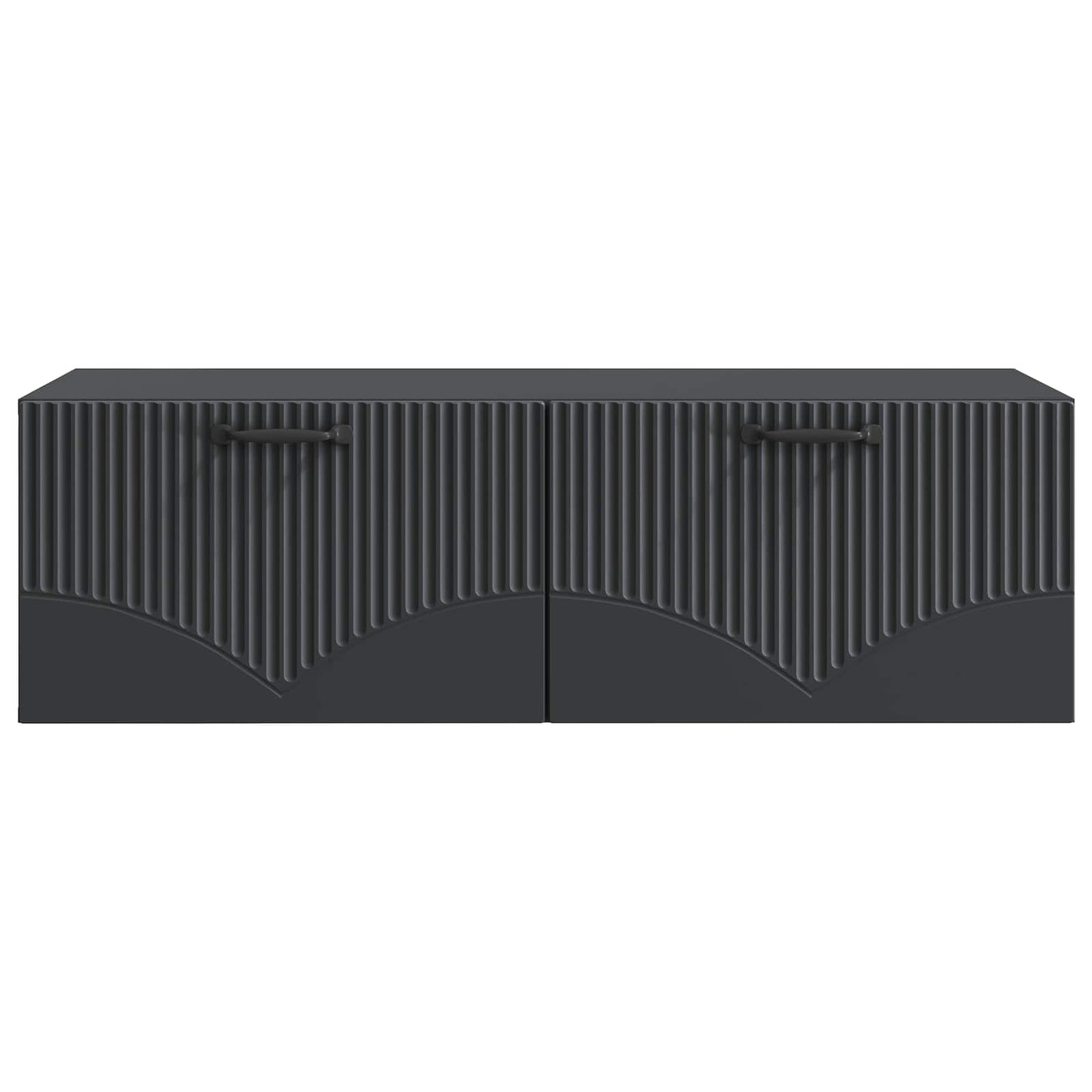 vidaXL Wall-Mounted TV Cabinet Black 98 x 41 x 30 cm Engineered Wood