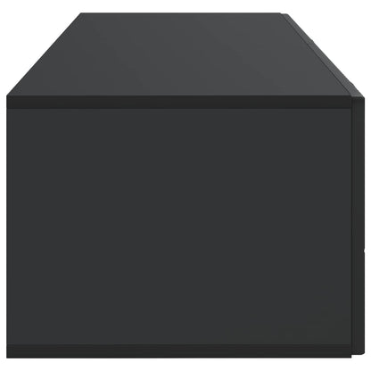 vidaXL Wall-Mounted TV Cabinet Black 98 x 41 x 30 cm Engineered Wood