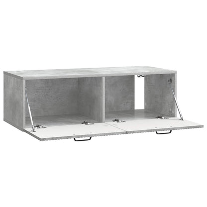 vidaXL Wall-Mounted TV Cabinet Concrete Grey 98 x 41 x 30 cm