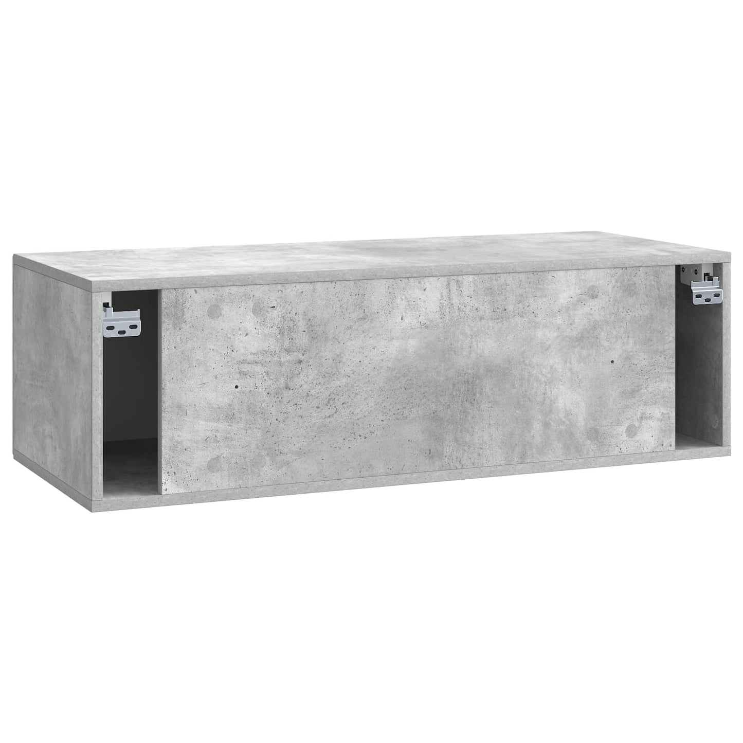 vidaXL Wall-Mounted TV Cabinet Concrete Grey 98 x 41 x 30 cm