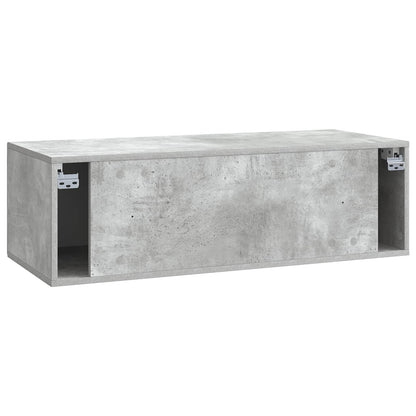 vidaXL Wall-Mounted TV Cabinet Concrete Grey 98 x 41 x 30 cm