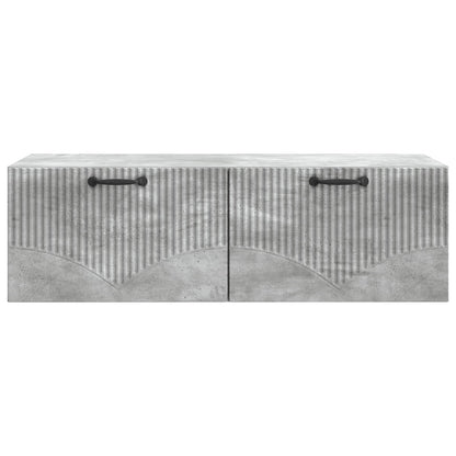 vidaXL Wall-Mounted TV Cabinet Concrete Grey 98 x 41 x 30 cm