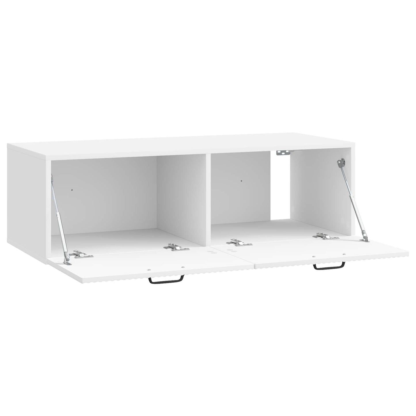 vidaXL Wall-Mounted TV Cabinet High Gloss White 98 x 41 x 30 cm