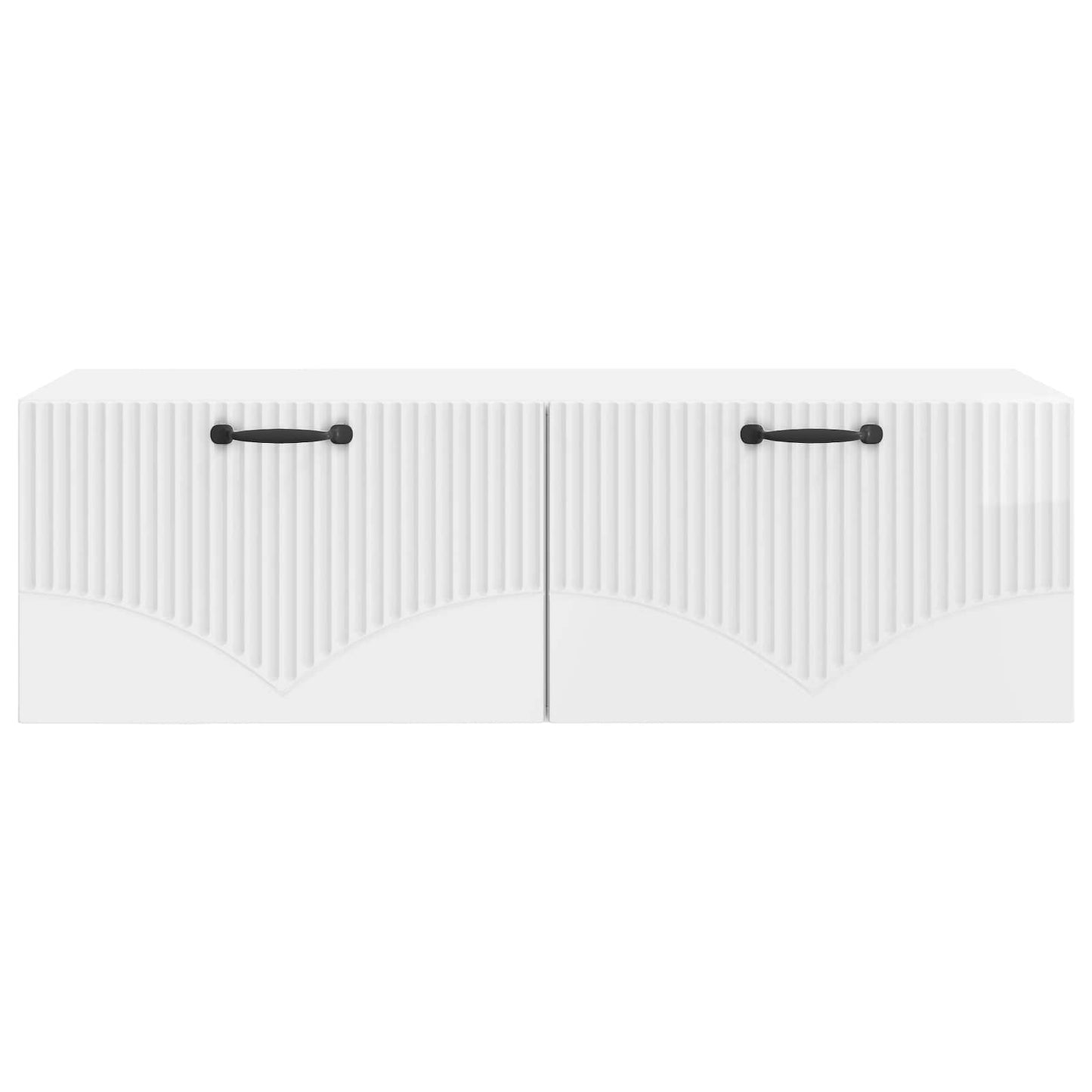 vidaXL Wall-Mounted TV Cabinet High Gloss White 98 x 41 x 30 cm