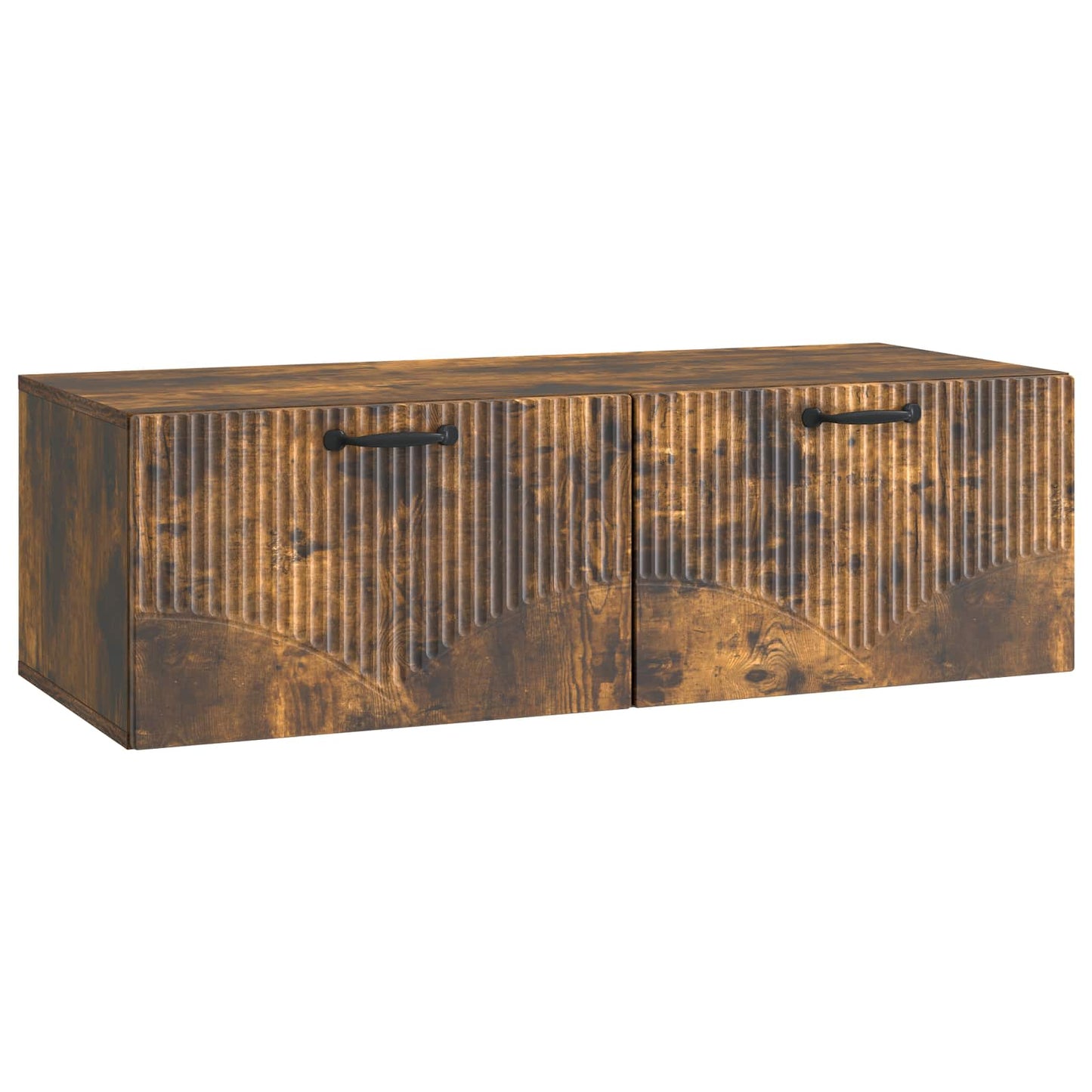 vidaXL Wall-Mounted TV Cabinet Smoked Oak 98 x 41 x 30 cm