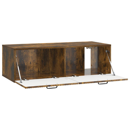 vidaXL Wall-Mounted TV Cabinet Smoked Oak 98 x 41 x 30 cm