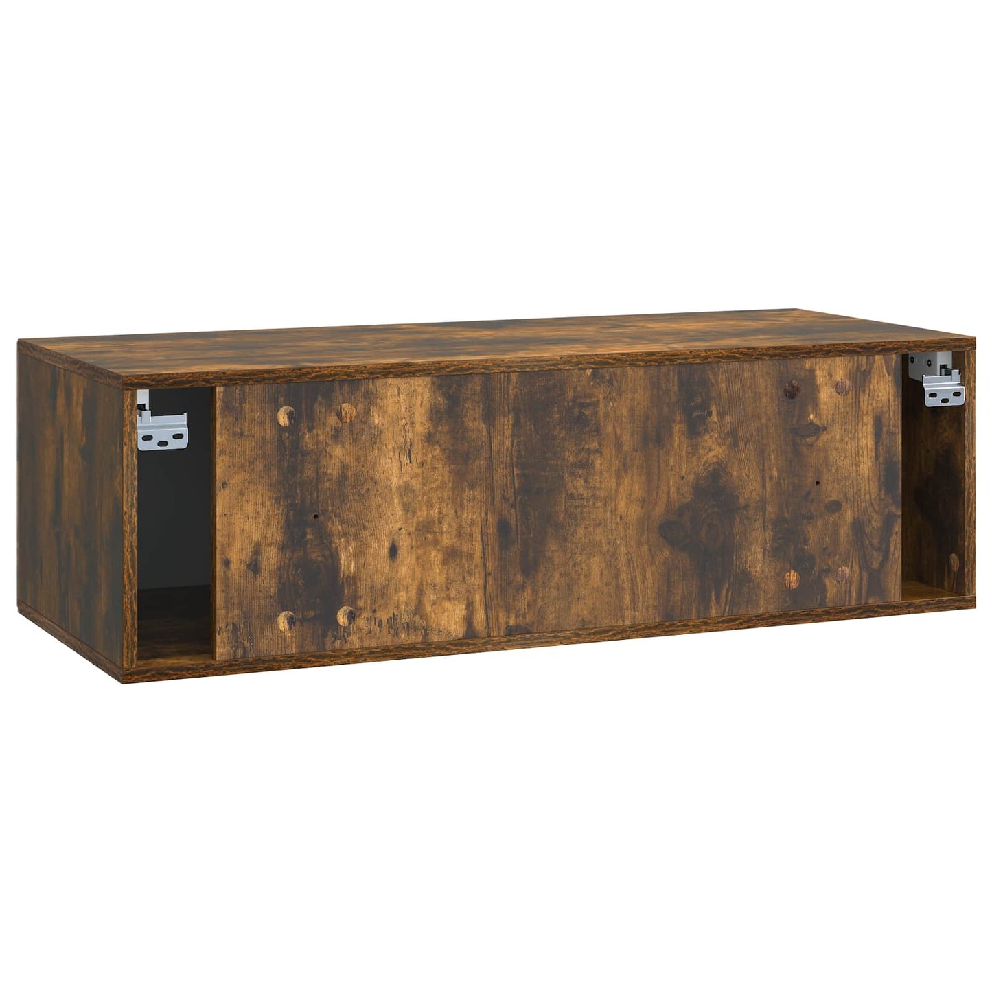 vidaXL Wall-Mounted TV Cabinet Smoked Oak 98 x 41 x 30 cm