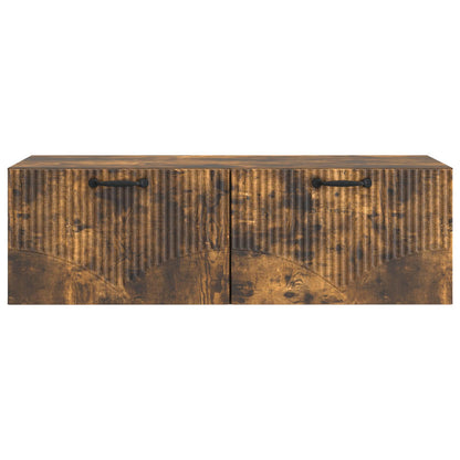 vidaXL Wall-Mounted TV Cabinet Smoked Oak 98 x 41 x 30 cm