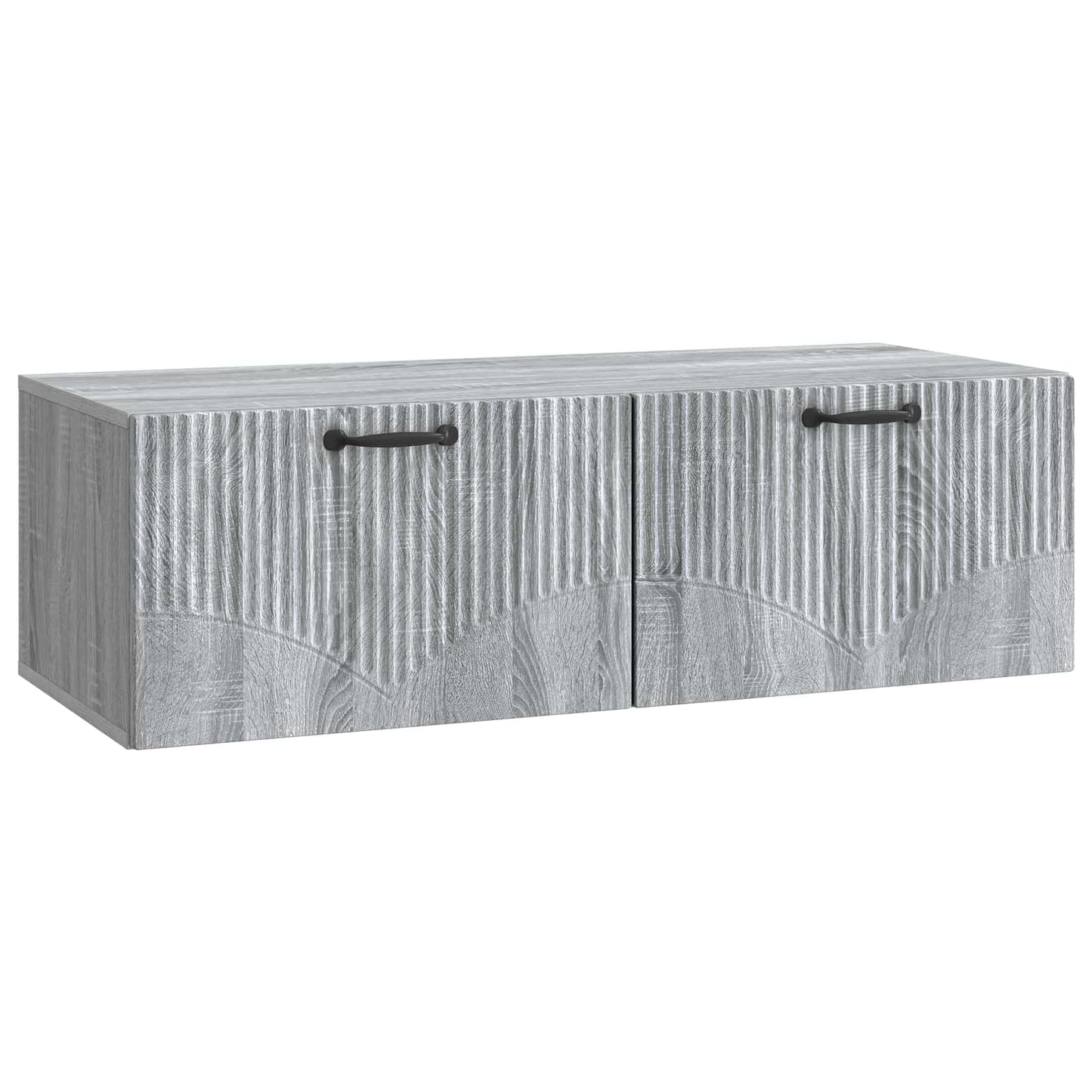 vidaXL Wall-Mounted TV Cabinet Grey Sonoma 98 x 41 x 30 cm