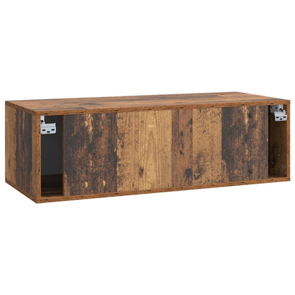 vidaXL Wall-Mounted TV Cabinet Old Wood 98 x 41 x 30 cm
